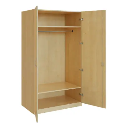 Q 22-100 skříň šatní, 2-dvéřová, 1000x600x1800mm, javor horský